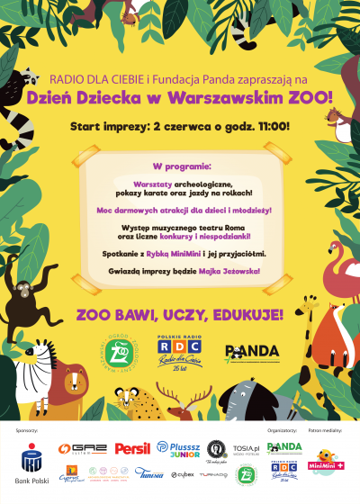 DZIEŃ DZIECKA W WARSZAWSKIM ZOO 2.06.2019
